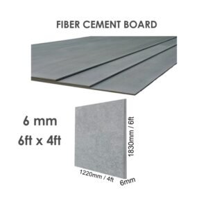 Fiber Cement Board 6ft x 4ft Sheet, 6mm